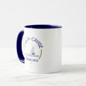 QRコード付き「Sip & Sea」コーヒーマグ マグカップ (正面左)