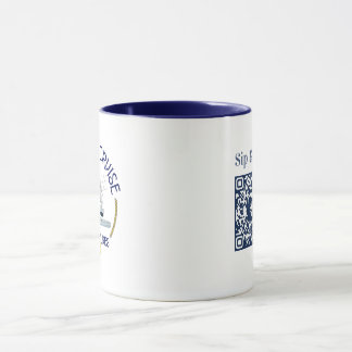 QRコード付き「Sip & Sea」コーヒーマグ マグカップ