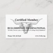 QRコード付きBullshippers International会員 名刺 (正面)