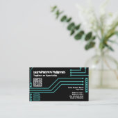 qrコード付きcpu v.3 名刺 (スタンド正面)