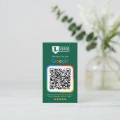 QRコード付きGoogleレビューカード 名刺 (スタンド正面)