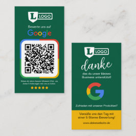 QRコード付きGoogleレビューカード 名刺