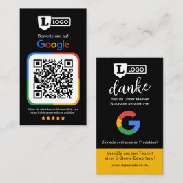 QRコード付きGoogleレビューカード 名刺