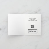 QRコード付きNo Win No Fee Legalクリスマスカード シーズンカード (内部)