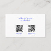 QRコード付きTEDDYメモリーベア 名刺 (裏面)