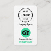 QRコード付きTripAdvisorレビュー要求カード 名刺 (裏面)