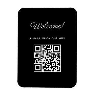 QRコード付きWIFIウェルカムサイン マグネット