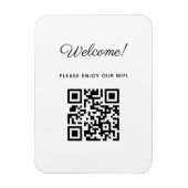 QRコード付きWIFIウェルカムサイン マグネット (縦)