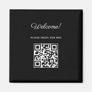 QRコード付きWIFIウェルカムサイン マグネット