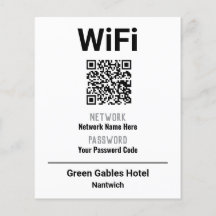 QRコード付きWiFi利用案内
