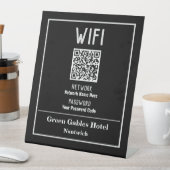 QRコード付きWiFi利用案内 台座サイン (インサイチュ)
