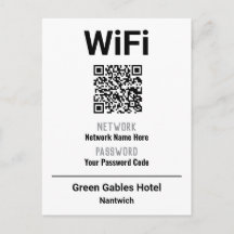 QRコード付きWiFi利用案内