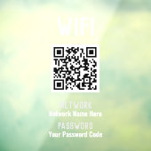 QRコード付きWiFi命令 ウィンドウサイン (シート3)