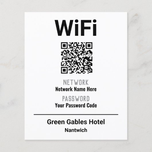 QRコード付きWiFi命令 チラシ (正面)