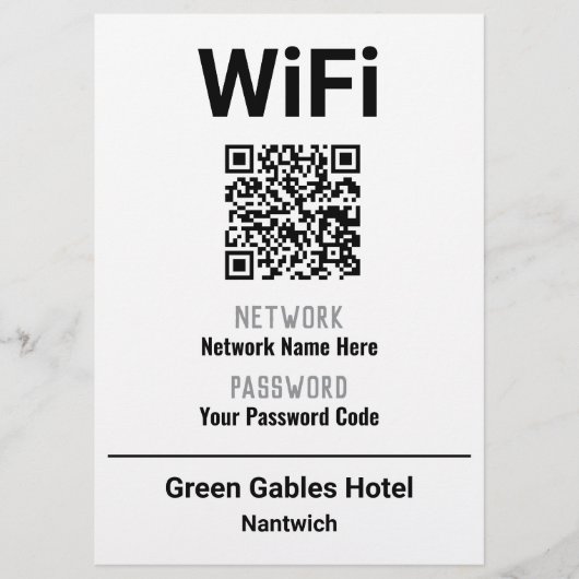 QRコード付きWiFi命令 チラシ (正面)