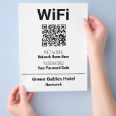 QRコード付きWiFi命令 チラシ (手)
