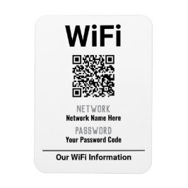 QRコード付きWiFi接続手順 マグネット