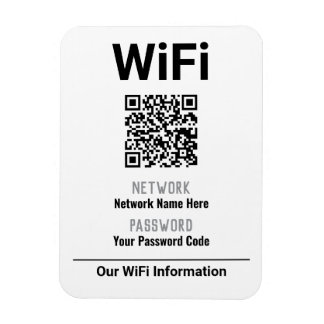 QRコード付きWiFi接続手順 マグネット