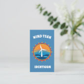 QRコード付きWIND TECH 名刺 (スタンド正面)