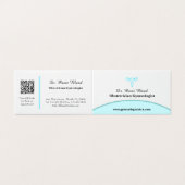 QRコード付モダンエレガントきOBGYNティール（緑がかった色） (外部フラット)