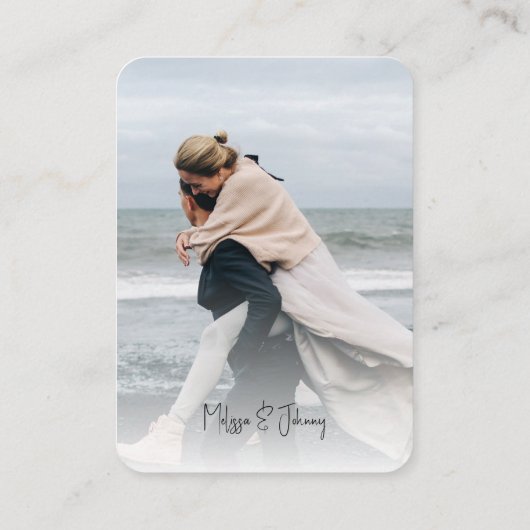 QRコード付写真出欠確認カードスクリプト同封カード エンクロージャーカード (裏面)