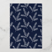 QRコード企業のビジネスメリークリスマスフォイルHo 箔シーズンカード (裏面)