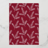 QRコード企業のビジネスメリークリスマスフォイルHo 箔シーズンカード (裏面)