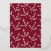 QRコード企業のビジネス季節あいさつフォイルH 箔シーズンカード (裏面)