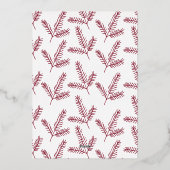 QRコード企業のビジネス幸せホリデーカード 箔シーズンカード (裏面)