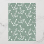 QRコード企業のビジネス幸せホリデーカード 箔シーズンカード (裏面)