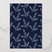 QRコード企業のビジネス幸せホリデーカード 箔シーズンカード (裏面)