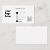 Qrコード企業の名刺デザインロゴ 名刺 (正面/裏面)