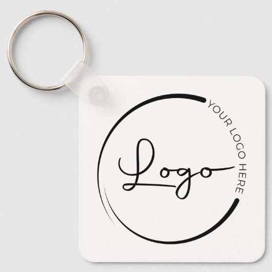 QRコード会社のロゴプロモーション キーホルダー (正面)