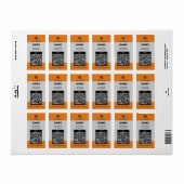 QRコード会社ロゴソーシャルメディアのラベル ラベル (フルシート)