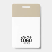 QRコード会社ロゴIDカード会社員 バッジ (Back)