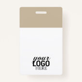 QRコード会社ロゴIDカード会社員 バッジ (裏面)