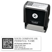 QRコード会社名事務所住所 セルフインキングスタンプ (インサイチュ)