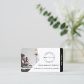 QRコード会社名&ロゴフォトグラファー 名刺 (スタンド正面)