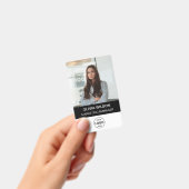 Qrコード会社IDカードの写真モダン従業員 バッジ (Handheld)