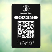 QRコード価格表 |ビジネスロゴ非接触型 ウィンドウサイン (シート3)