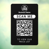 QRコード価格表 | ロゴ 接触less ウィンドウサイン (シート3)