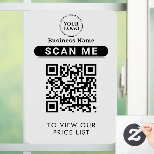 QRコード価格表 | ロゴ 接触less ウィンドウサイン (ホーム)