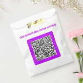 QRコード優先バッグの例とカスタム文字 フェイバーバッグ (封をした状態)