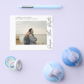 QRコード写真の予算モダンの保存縁どする チラシ (シングル)