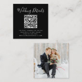 QRコード写真の出欠確認 エンクロージャーカード (正面/裏面)