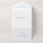 QRコード写真の後に幸せに結婚なる オールインワン招待状 (外側)