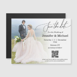 qrコード写真の磁シンプル石を保存結婚する