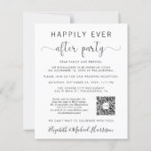 QRコード写真ウェディングレセプション後の幸せな時間 (正面)