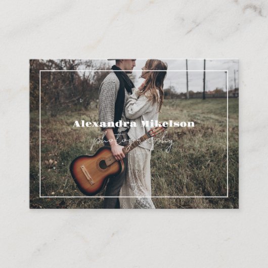 QRコード写真モダン写真家 名刺 (正面)