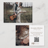 QRコード写真モダン写真家 名刺 (正面/裏面)